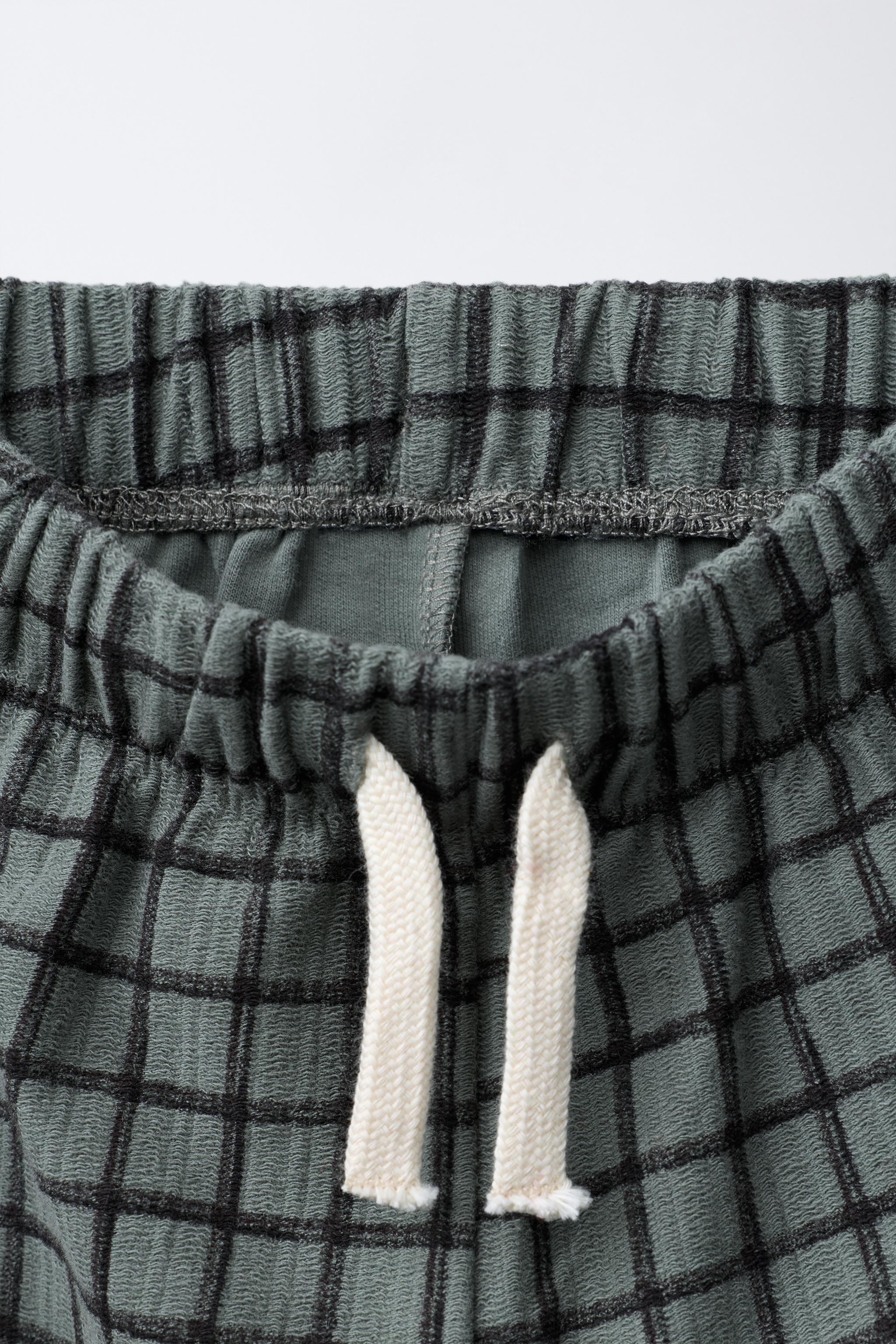 PLAID STRAIGHT PANTS